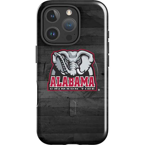 University of Alabama Basketball Wood iPhone 16 Pro Magsafe Impact Case